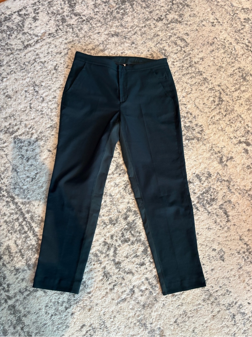 lululemon athletica Dark Green Cropped Stretch Ankle Pants